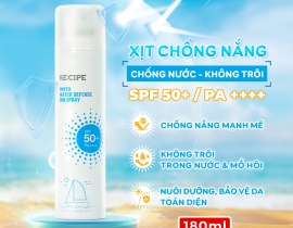 BẠN ĐÃ BIẾT VỀ XỊT CHỐNG NẮNG RECIPE?