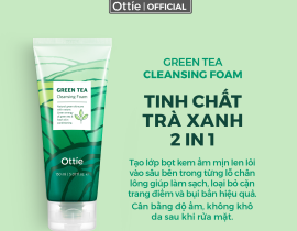 SỮA RỬA MẶT TINH CHẤT TRÀ XANH 2 IN 1 OTTIE