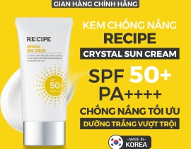 THỜI TIẾT NHƯ THẾ NÀY THÌ CHỊ EM KHÔNG THỂ THIẾU KEM CHỐNG NẮNG RECIPE ĐƯỢC.