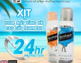 XỊT THƠM MÁT KHỬ KHUẨN VÙNG KÍN FEMFRESH
