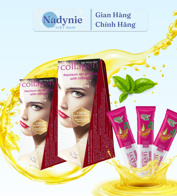 BỘT COLLAGEN HỒNG SÂM CAO CẤP