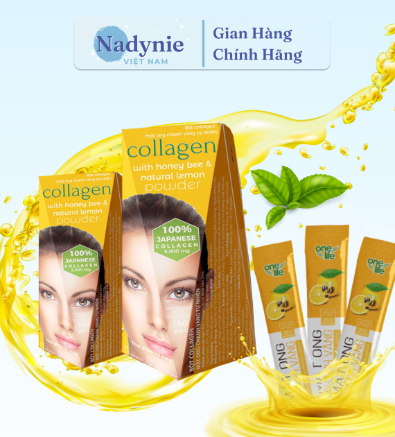 BỘT COLLAGEN MẬT ONG CHANH VÀNG
