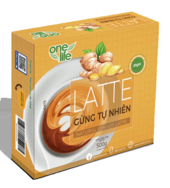 LATTE GỪNG TỰ NHIÊN HỘP 6 GÓI*20GR