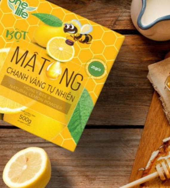 BỘT MẬT ONG CHANH VÀNG HỘP 25 GÓI*20GR