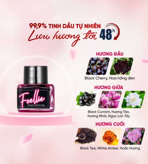 Nước hoa vùng kín Foellie eau de noir Inner Perfume 5ml