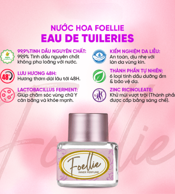 Nước hoa vùng kín Foellie eau de tuileries Inner Perfume 5ml
