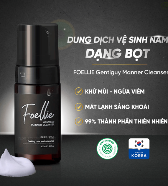 Dung dịch vệ sinh vùng kín Foellie GENTIGUY MANNER CLEANSER 100ml