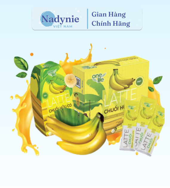 LATTE CHUỐI HỮU CƠ HỘP 25 GÓI*20GR