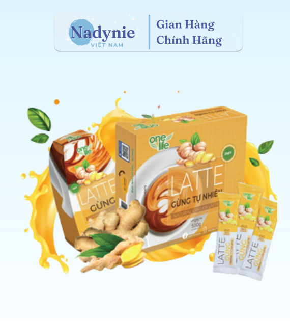 LATTE GỪNG TỰ NHIÊN HỘP 25 GÓI*20GR