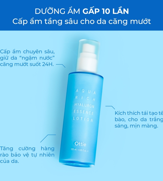 Sữa Dưỡng Da Aqua Rich Hyaluron Essence Lotion 120ml