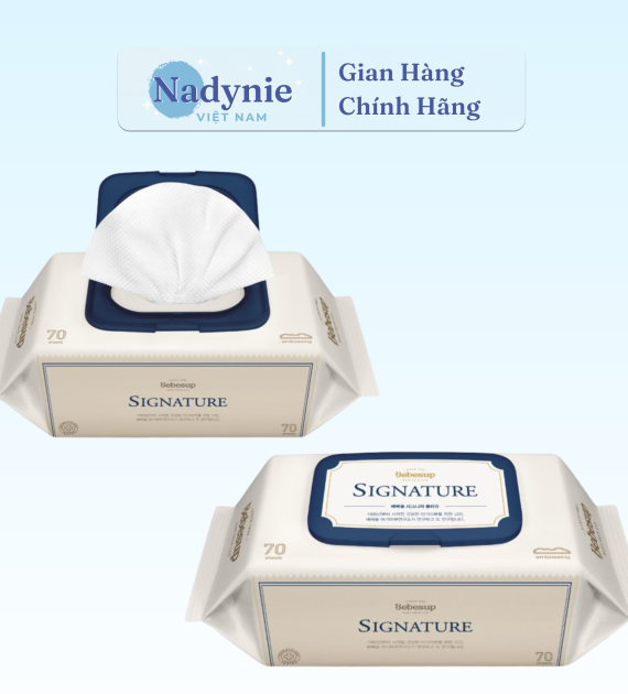 KHĂN ƯỚT BEBESUP SIGNATURE 70 TỜ