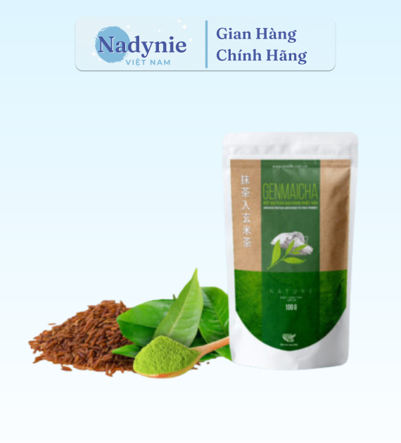 BỘT MATCHA GẠO RANG NHẬT BẢN (GENMAICHA) BỊCH 100GR