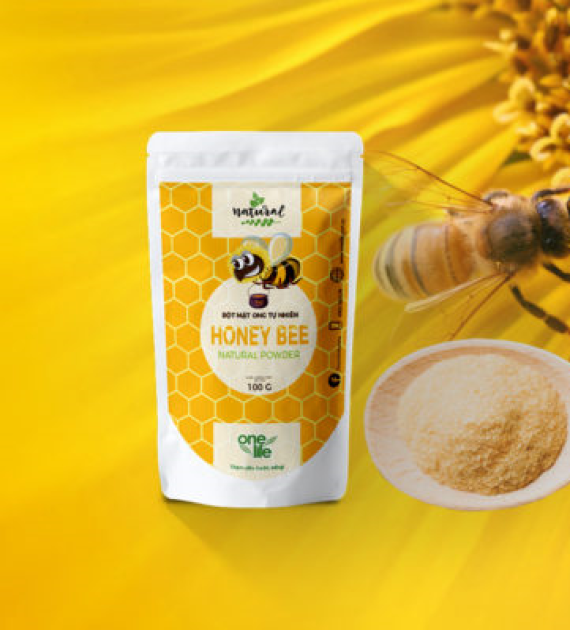BỘT MẬT ONG HOA HẠT DẺ TÚI 100GR