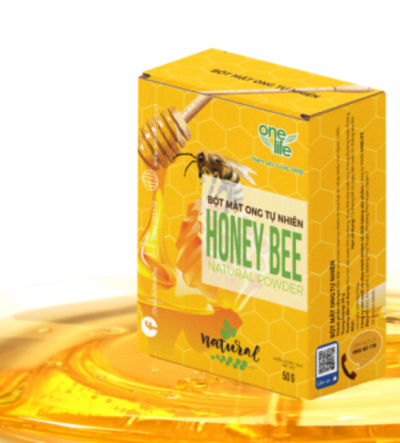 BỘT MẬT ONG HOA HẠT DẺ HỘP 50GR