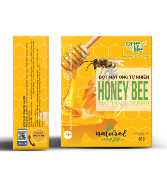 BỘT MẬT ONG HOA HẠT DẺ HỘP 50GR