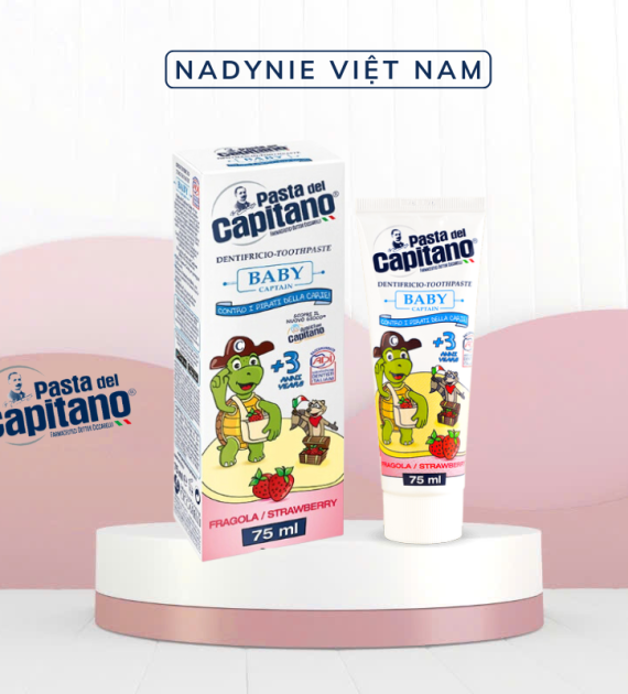 Kem đánh răng Capitano Trẻ Em Hương Dâu Pasta del Capitano 1905 Baby Strawberry