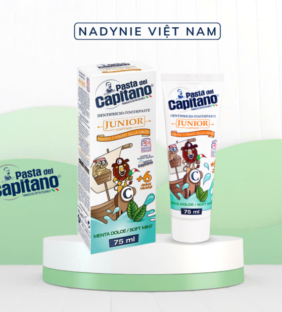 Kem đánh răng Capitano Trẻ Em Hương Bạc Hà Pasta del Capitano 1905 Soft Mint