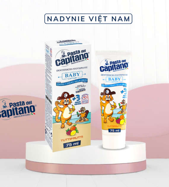 Kem đánh răng Capitano Trẻ Em Hương Trái Cây Pasta del Capitano 1905 Baby Tutti-Fruitti