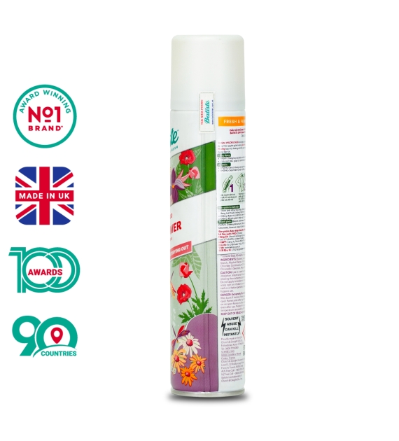  DẦU GỘI KHÔ BATISTE HƯƠNG HOA CỎ NỮ TÍNH, TƯƠI MÁT - WILDFLOWER 
