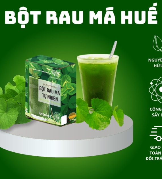 BỘT RAU MÁ HUẾ TỰ NHIÊN HỘP 50 GR