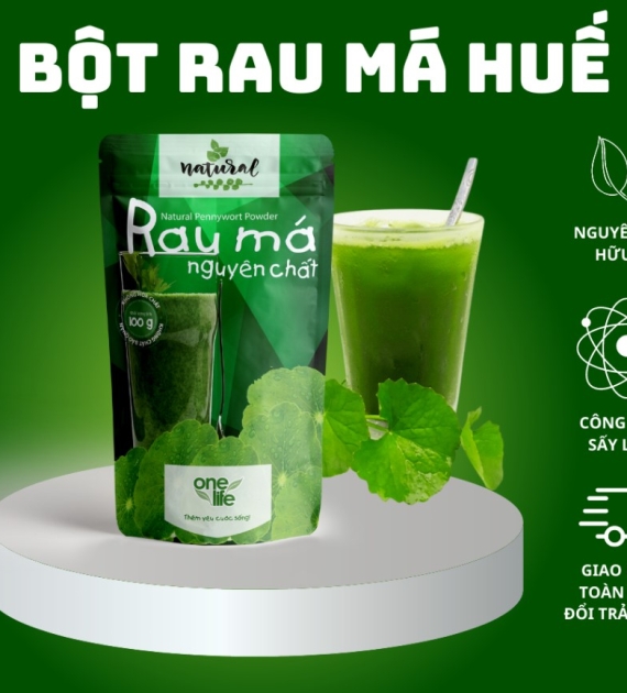 BỘT RAU MÁ HUẾ TỰ NHIÊN BỊCH 100GR